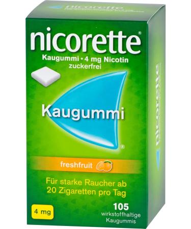 Buy Nicorette 4 mg Fresh Fruit Chewing Gum - Fast International Shipping | Effective Smoking Cessation  - Buy Online on GoSupps.com