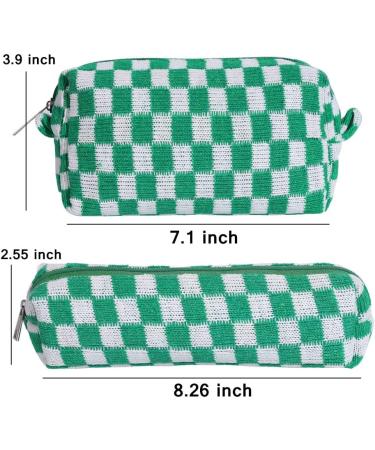 Shop Large Capacity Makeup Bag & Cosmetic Organizer for Women - Green Travel Storage with Pencil & Brush Holder - Buy Online on GoSupps.com