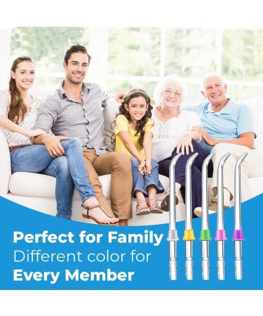 Flosser Replacement Tips for Waterpik - Reach Flosser Refill Heads | Compatible with Waterpik Oral Irrigator | Orthodontic Tips Included - Buy Online on GoSupps.com