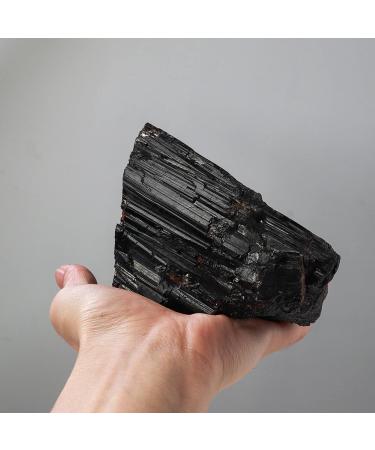 Big Size Natural Crystal Black Rough Stone Decorative Raw Ore Collection Natural Rock Used for Clarity and Purpose 1-1.2kg Full of Texture 1-1.2kg Black - Buy Online on GoSupps.com