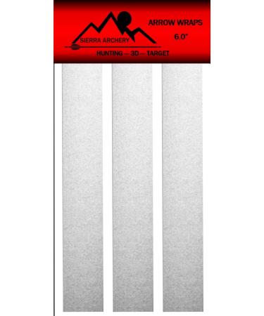 Sierra Archery - Reflective Arrow Wraps for Carbon & Aluminum Shafts | 12 Pack or 36 Pack | Available in 3 Sizes to Fit 4mm/0.166 ID 5mm/.204 ID or 6-6.2mm/.246 ID Shafts | 6" - Cut to Length Small - 0.204/5mm Shafts