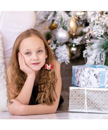 Lurrose Christmas Bow Hair Clip Set - Festive Elk Hairpin for Girls, 5pcs - Buy Online on GoSupps.com