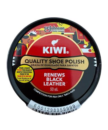 3 X Kiwi Shoe Polish Black (50ml)
