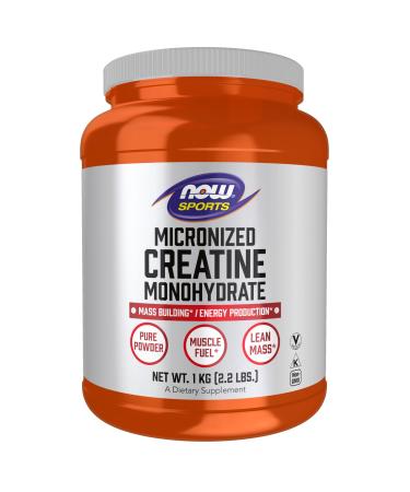 NOW Foods Sports Nutrition Micronized Creatine Powder 500 g Mass Building*/Energy Production* 1 kg.
