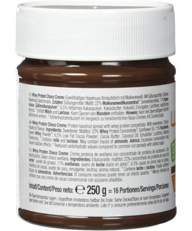 WEIDER Whey Protein Choco Creme - Tasty Chocolate-Hazelnut Spread with 22% Protein (12x250g) - Buy Internationally - Buy Online on GoSupps.com
