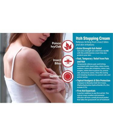 Globe Extra Strength Anti-Itch Cream 1.5 Oz - 4 Pack | Histamine Blocker & Zinc Protectant for Outdoor Itch Relief - Buy Online on GoSupps.com
