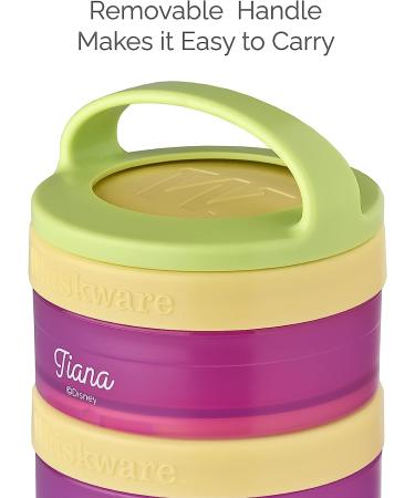 Whiskware Disney Stackable Snack Containers - Jasmine and Magic Carpet Design for Kids - 3 Cups for School and Travel - Buy Online on GoSupps.com