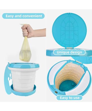 INSOUR 2 in 1 Portable Potty for Toddler Travel - Baby Potty Training Toilet Seat for Car, Camping & Indoor Use | 9.84 Inch Emergency Potty - Buy Online on GoSupps.com