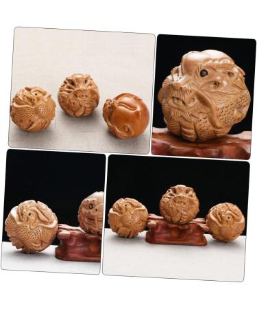 Solustre Wooden Hand Exercise Balls - Massage Device for Fitness & Gym Training - Buy Online on GoSupps.com