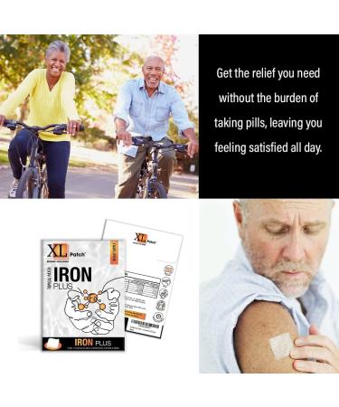 XLPatch Iron Patch - Supports Red Blood Cells & Circulation Function - 30 Count - Buy Online on GoSupps.com