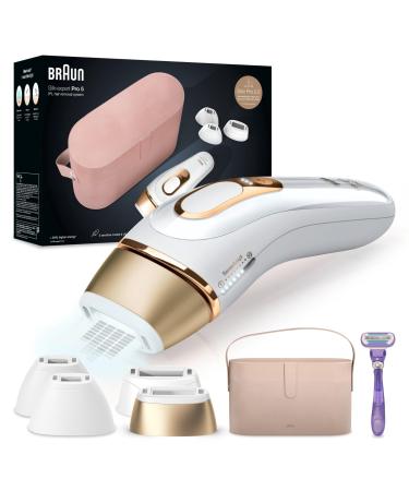 Braun IPL Silk Expert Pro 5 hair removal device women/men 4 attachments visible hair removal designed in Germany Venus razor alternative to laser hair removal PL5347 white/gold - Buy Online on GoSupps.com