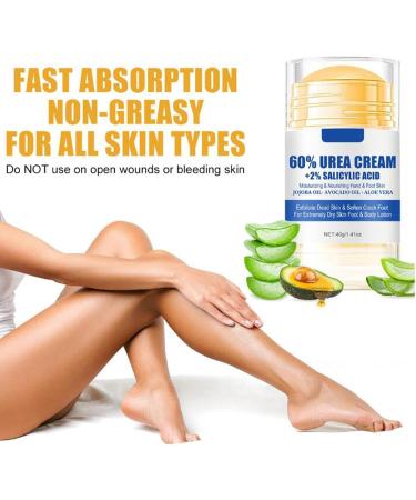 YOKIKIYO Moisturizing and anti-cracking foot cream exfoliating for the skin 60% urea plus 2% salicylic acid for dry cracked heels and feet - Buy Online on GoSupps.com