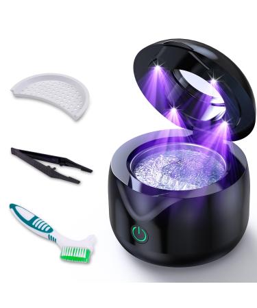 ITSHINY ITSHINY Ultrasonic Cleaner 45000Hz Ultrasonic Tray 200ml UV Lamp 25W Ultrasonic Cleaner for Dental Gutters Dentures Alig