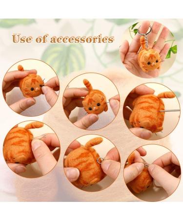 Needle Felting Starter Kit for DIY Ragdoll Cat & Garfield Keychains - Includes Felting Tools and Instructions - Buy Online on GoSupps.com