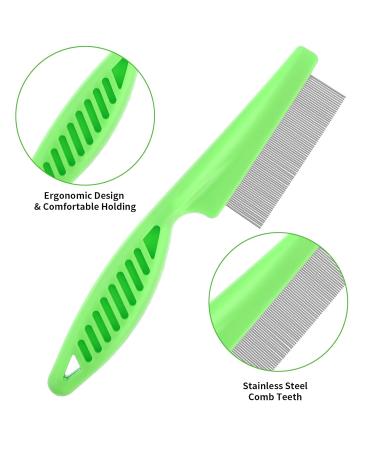 Shop Tiesome 2-in-1 Dog Grooming Kit - Multifunctional Stainless Steel Double-Sided Comb & Massage Brush - Perfect for Pet Hair Care - Buy Online on GoSupps.com