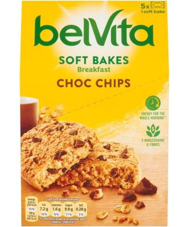Breakfast Biscuits Bundle with Belvita Choc Chips Soft Bakes Breakfast Biscuits with Blueberry Soft Bakes Breakfast Biscuits (Pack of 2 Bundle - Total of 10 Soft Bakes) - Buy Online on GoSupps.com