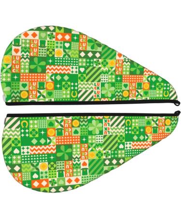 St. Patrick's Day Microfiber Hair Towel - Super Absorbent Coral Velvet Wrap for All Hair Types - Buy Online on GoSupps.com