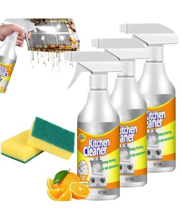 Sciasi Kitchen Foam Cleaner 60ml Sciasi Foam Cleaner Powerful Stain Removing Foam Cleaner Powerful Multi-Purpose Foam Cleaner All-Purpose Kitchen Pots and Pan Cleaner (3pc)