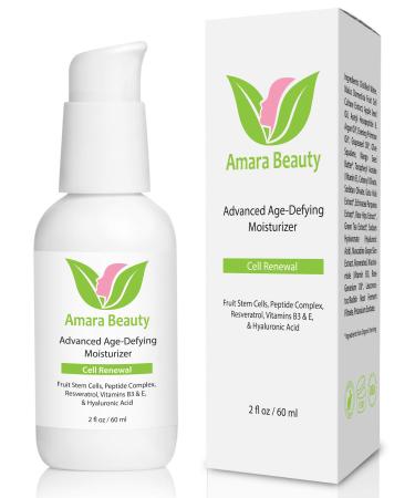Amara Beauty Anti Aging Face Cream Moisturizer with Resveratrol & Peptides  2 fl. oz.