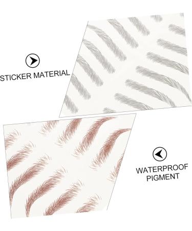  Didiseaon Didiseaon 8 Sheets Sticker Imitation Eco Eyebrow Tattoos Tattoo Eyebrow Waterproof Decor Girly 3d Eyebrow Lines Cosmetic Transfer Stickers - Buy Online on GoSupps.com