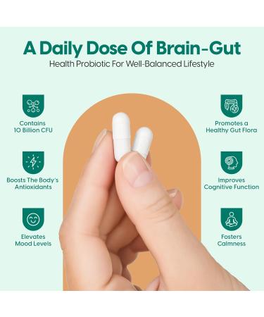 G1 NUTRITION InnerAxis 2-in-1 Brain and Gut Health Probiotic 10 Billion CFU 8 Symbiotic Strains for Gut Psychobiotic Mood and Brain Support Acidophilus Probiotic for Women and Men 30 Servings - Buy Online on GoSupps.com