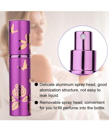 10ml Portable Empty Perfume Atomizer Bottle for Men & Women - Travel Friendly Purple Design - Buy Online on GoSupps.com