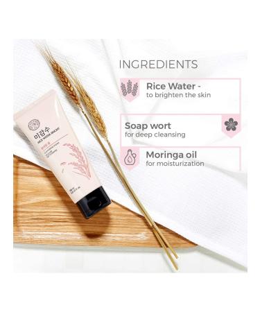 BETT Cleansing foam 150ml with Rice Water for Brighten the Skin | Soap Wort for Deep Cleansing |Moringa Oil for Moisturization | Face Wash for Men and Women - Buy Online on GoSupps.com