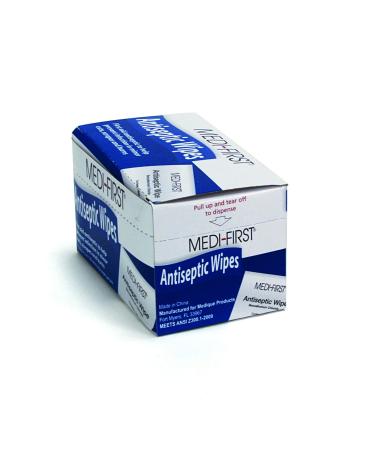 Medique Medi-First Antiseptic Wipes, Benzalkonium Chloride Cleansing Towelettes, 20 Pack - 21471 20 Wipes Wipes