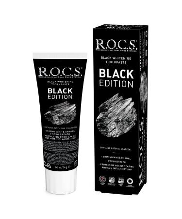 ROCS Black Edition black toothpaste 74g - Buy Online on GoSupps.com