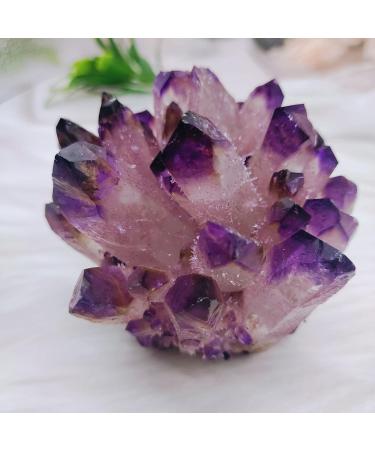 for Natural Crystal Cluster Amethyst Specimen Ore Purple Quartz Stone Raw Crystals Home Crystal Cluster (Size : 300-400g) - Buy Online on GoSupps.com