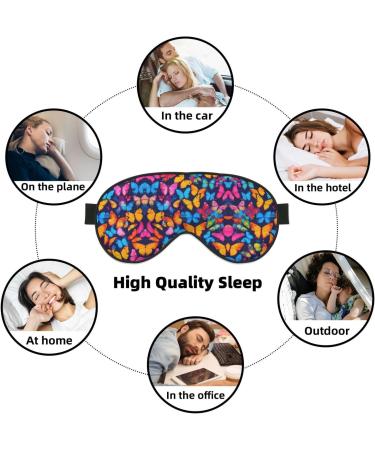Buy SSIMOO Colorful Butterfly Sleep Mask - Adjustable Breathable & Fashionable Eye Mask for Comfortable Sleep | International Shipping Available - Buy Online on GoSupps.com