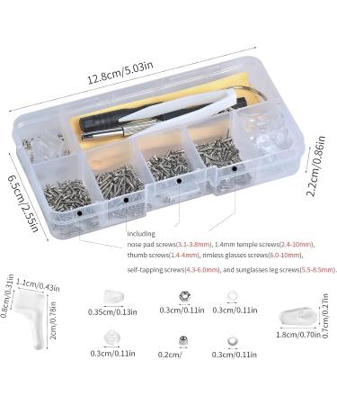 Cozlly 500-Piece Screw Repair Set | Optician Tool Screws Glasses & Jewelry Repair Kit with Screwdriver - Buy Online on GoSupps.com