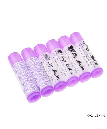 Kare & Child Lip Balm Container - 50 Pack DIY Purple 3/16 OZ | Includes 50 Stickers & Twist Cap - Perfect for Customization & Gifting - Buy Online on GoSupps.com
