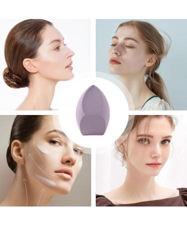 Shakven Makeup Sponge Blending Sponge for Makeup | Cosmetic Sponge Makeup Blender Make Up Sponges for Powder Liquid Foundation Three-cut Purple Opp - Buy Online on GoSupps.com