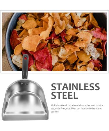 Fireplace Countertop Dustpan Stainless Steel Mini Cleaning Dustpan Gardening Handheld Ice Metal Food Candy Dry Goods Scoop Metal Dustpan Metal Dustpan - Buy Online on GoSupps.com