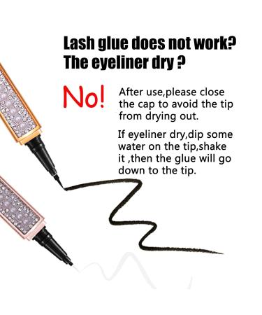 Latex-Free Eyeliner Lash Glue for Sensitive Eyes | Strong Hold Waterproof Eyelash Glue Pen for False Lashes - Buy Online on GoSupps.com