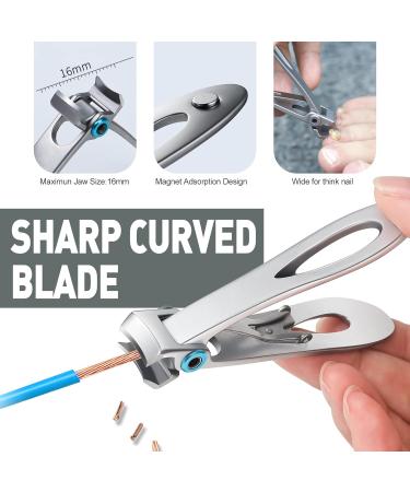 BEZOX Nail Clippers Set for Thick Nails - 6 Pcs Fingernail and Toenail Clippers for Adults, Men, and Women in Green - Buy Online on GoSupps.com