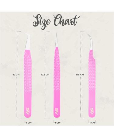 Lash Extension Tweezer Eyelash Tweezers for Extensions Precision Lashing Tweezers 3PC Set L-Shaped Boot Volume Dolphin Isolation (3Pc Pink Lash Tweezers Set) - Buy Online on GoSupps.com