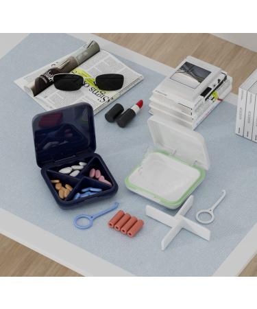 Orthodontic Retainer Case Kit - Slim Aligner Case with Chewie Tool and Cleaning Brush - Cute Milky White Dental Storage Box for Braces - Buy Online on GoSupps.com