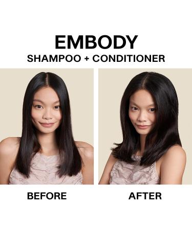 JVN Embody Volumizing Shampoo - Clean & Clarifying Formula for All Hair Types | Sulfate-Free, Adds Fullness & Restores Shine (10 fl oz) - Buy Online on GoSupps.com