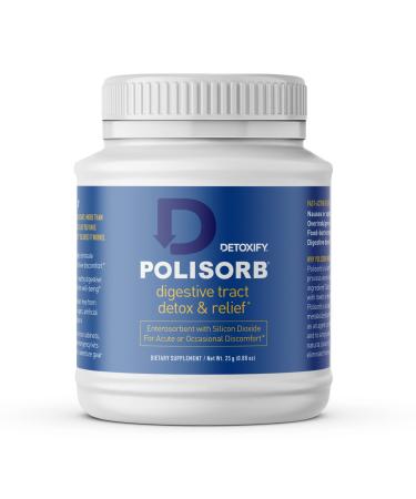 Detoxify  Polisorb Digestive Tract Relief  25 Grams  Fast-Acting Relief from Stomach Discomfort, Gas, Bloating, & More