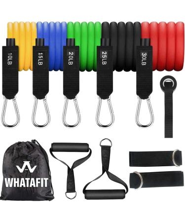 Resistance Bands Exercise Bands Resistance Bands for Working Out Work Out Bands with Handles for Men and Women Fitness Strength Training Home Gym Equipment (Varicolor)