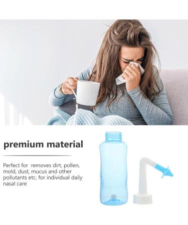 Nasal Wash Bottle - 300ml Neti Pot for Sinus Rinse & Irrigation | Nose Flush Squeeze Bottle (Random Color) - Shop Now for International Shipping - Buy Online on GoSupps.com