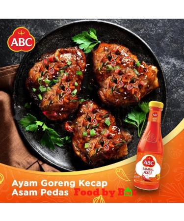 FOOD BY BOX ABC Spicy Sambal Asli Original Sauce 335ml Halal Pack of 2 - Product of Indonesia by Food By Box - Buy Online on GoSupps.com