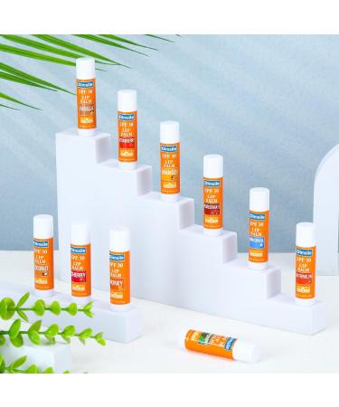 Dimsile 50 Pcs Sunscreen Lip Balms SPF 30 Lip Balms Bulk Summer Party Gifts Favors Travel Sunscreen for Women Men 10 Flavors - Buy Online on GoSupps.com