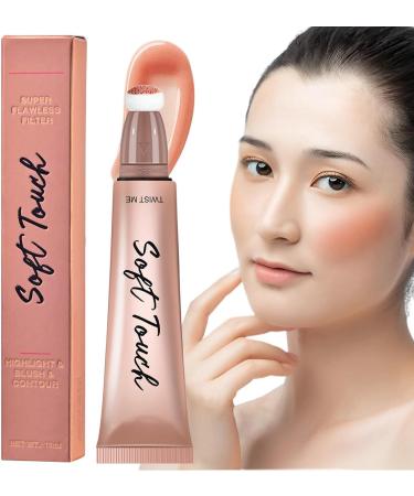 Highlighter Stick Cheek Face Cosmetic Liquid Makeup Stick Highlight - 3D Makeup Highlighter Makeup Stick for Stage B1 Blush - Buy Online on GoSupps.com