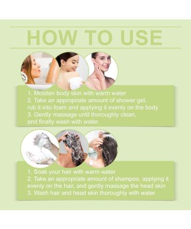  homomdy Scented shower gel and shampoos strengthen hair nourish skin gently cleanse improve dry and rough skin refreshing and non-greasy long-lasting fragrance (1 pc) - Buy Online on GoSupps.com