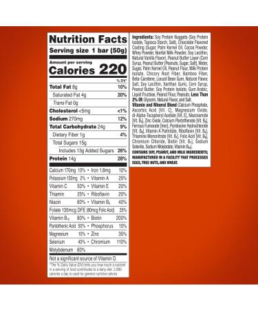 ZonePerfect Protein Bars - Chocolate Peanut Butter | 14g Protein Vitamins & Minerals | 12 Bars - Delicious & Nutritious Snacking - Buy Online on GoSupps.com