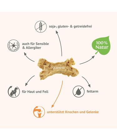 Carnello Hundeleckerli City Bones Ulm - Grain-Free Dog Treats & Chewing Sticks (3 x 30g) - Ideal for Puppies & Dogs - Buy Online on GoSupps.com