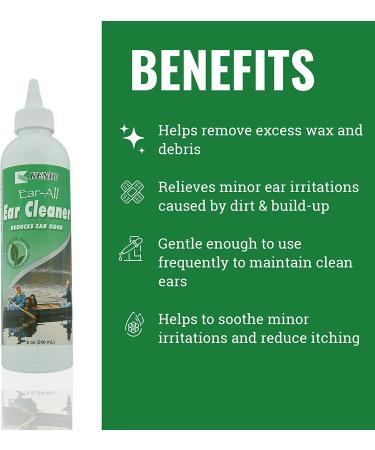 Kenic Ear-All Pet Ear Cleaner for Dogs, Cats & Ferrets - Gentle Solution - Buy Online on GoSupps.com